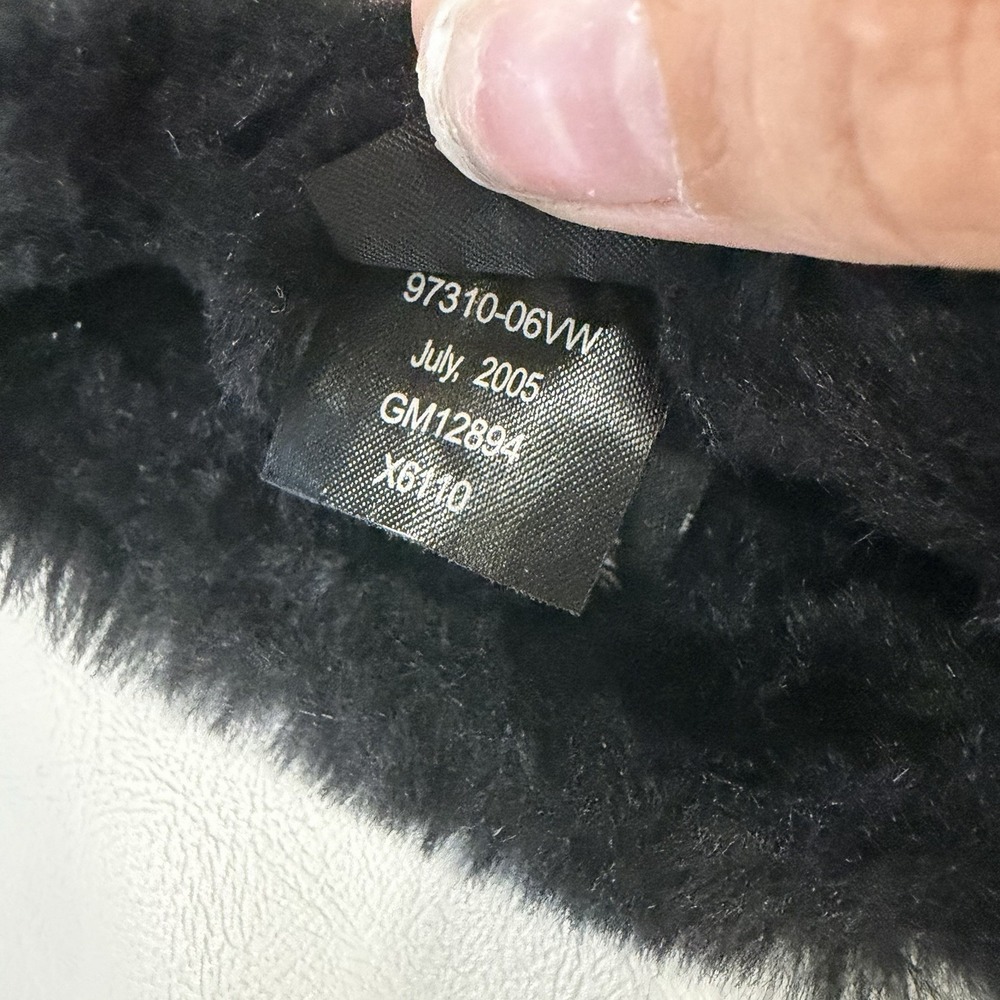 Harley-Davidson Women's Small Quilted Winter Mittens Black Faux Fur 2005 - Picture 8 of 12